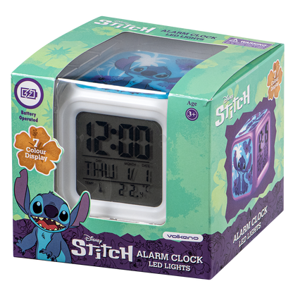 Disney Stitch GLO LED Alarm Clock