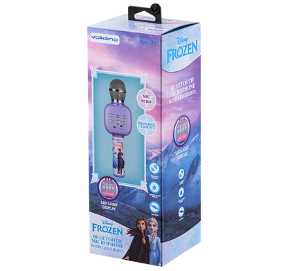 Disney Frozen Handheld Karaoke Microphone Bluetooth Mic With Speaker Micro Sd Flash Drive