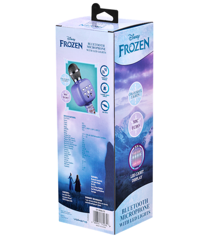 Disney Frozen Handheld Karaoke Microphone Bluetooth Mic With Speaker Micro Sd Flash Drive
