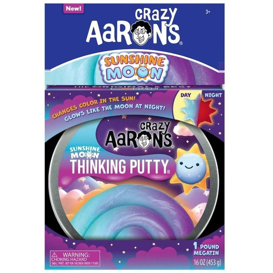 Crazy AArons Sunshine Moon thinking putty mega tin, 1 lb