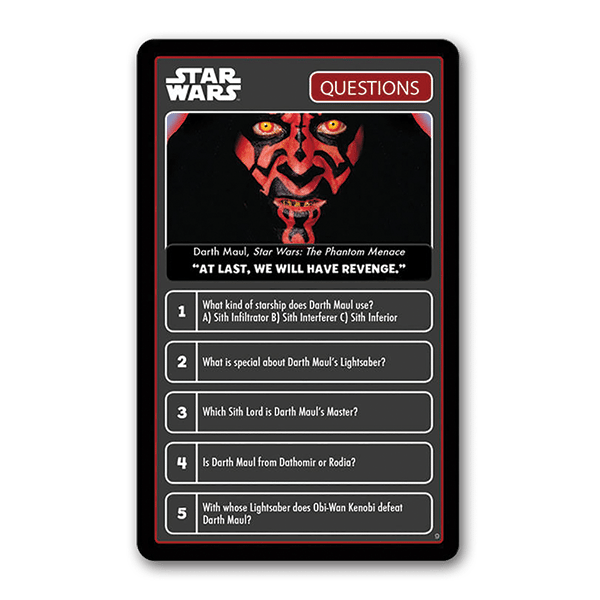 Top Trumps Quiz Star Wars