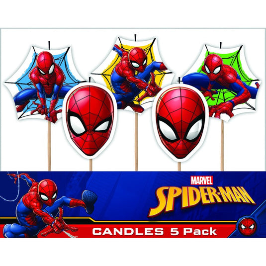 White Smoke Candle Small 5 Pack - Spider-Man Themed Parties