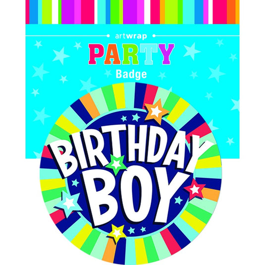 White Smoke Large Badge - Birthday Boy Badges