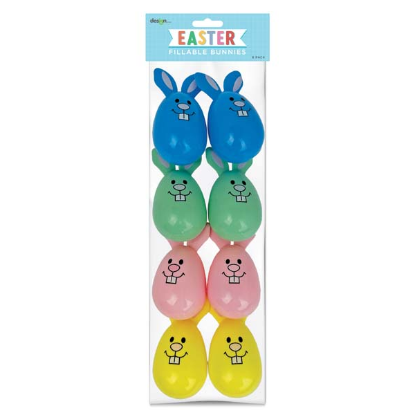 White Smoke Easter Fillable Bunnies, 8pk Easter