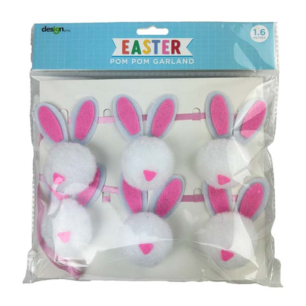 White Smoke Easter Bunny Bunting Easter