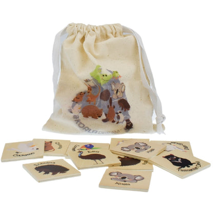 Bush Buddies Wooden Memory Game Australian Animal