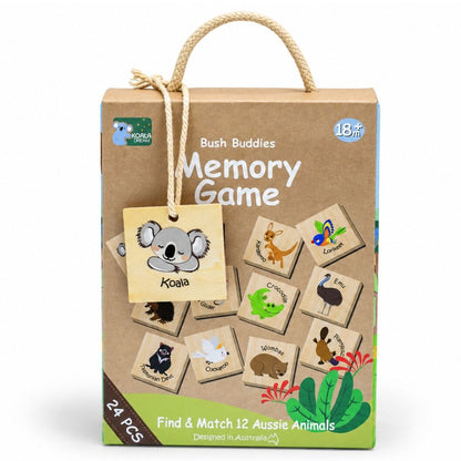 Bush Buddies Wooden Memory Game Australian Animal