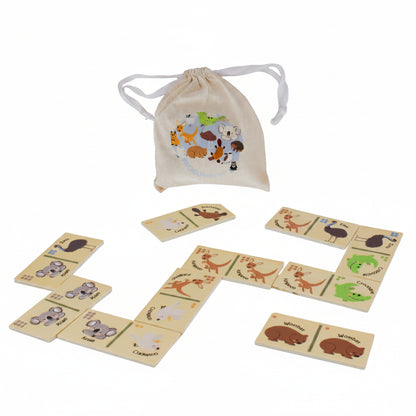 Bush Buddies Wooden Dominoes Australian Animal