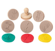 White Smoke EC Wooden Dough Stamps - Indigenous Animal Track, Set 6 Kids Activities