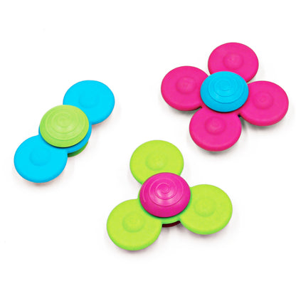 Fat Brain Whirly Squigz Silicone Spin Fidget Toy