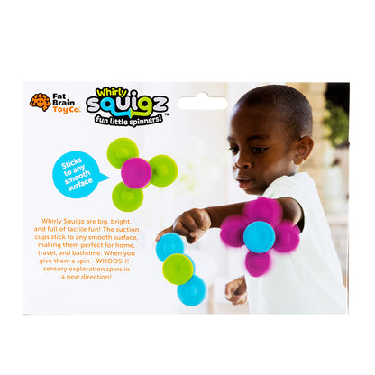 Fat Brain Whirly Squigz Silicone Spin Fidget Toy