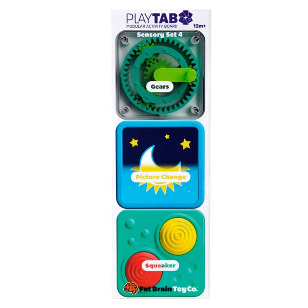 PlayTab Sensory Set 4 
(Gears, Lenticular, Squeaker Tile)