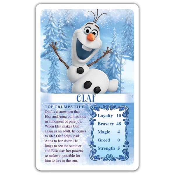 Top Trumps Frozen Card Game