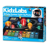 4M KidzLabs 3D Solar System Light-Up Poster Board