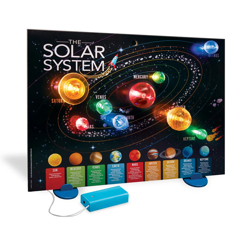4M KidzLabs 3D Solar System Light-Up Poster Board