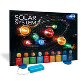 4M KidzLabs 3D Solar System Light-Up Poster Board