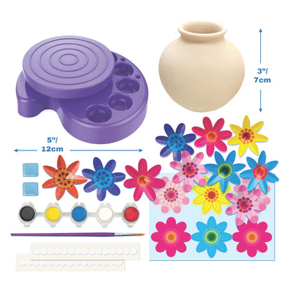 4M KidzMaker Twirl & Paint Mini Vase