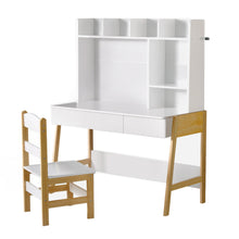 Keezi 2PCS Kids Table and Chairs Set Study Activity Toys Storage Desk Drawer