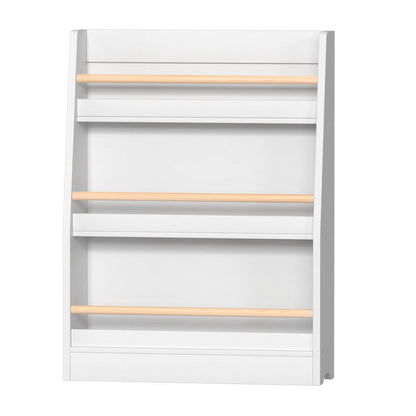 Keezi Kids Bookshelf 3 Tiers Storage Children Bookcase Organiser Display Shelf