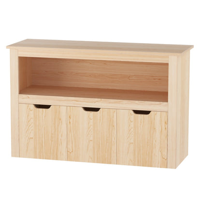 Keezi Kids Bookshelf 3 Drawers Storage Children Bookcase Toy Organiser Display Wooden