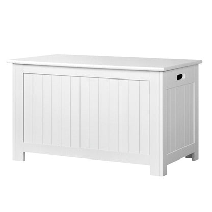 Keezi Kids Toy Box Chest Storage Blanket Children Clothes Room Organiser White