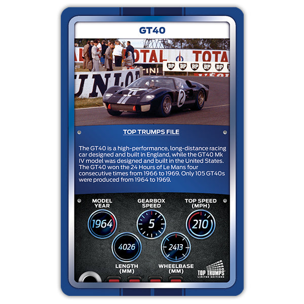 Top Trumps Ford Limited Edition Card Game