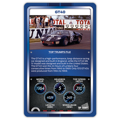Top Trumps Ford Limited Edition Card Game