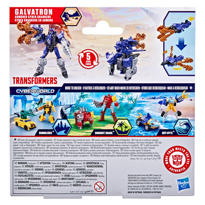 Transformers CYBERWORLD Armored Cyber Changers Galvatron Action Figure