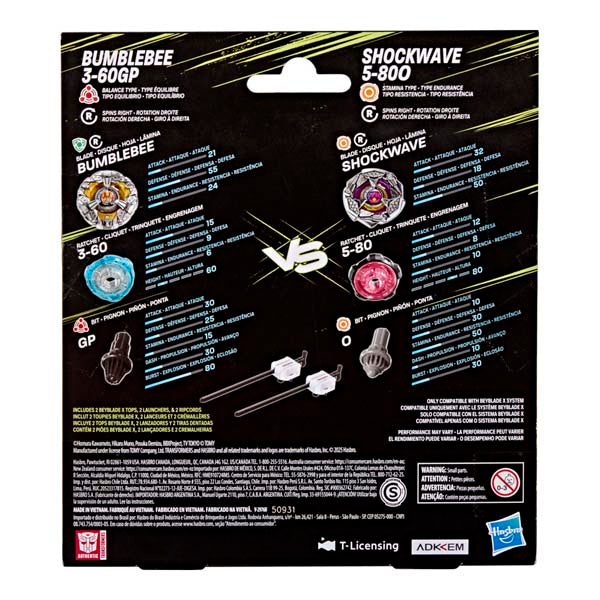 Beyblade X Bumblebee Shockwave