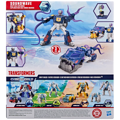 Transformers Cyberworld Soundwave Deep Sea Explorer Energon Surge Action Figure