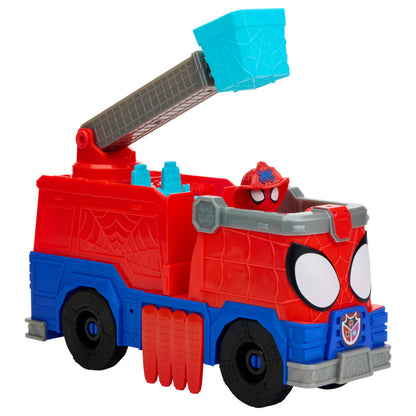 Marvel Spidey and his Amazing Friends Rescue-Webs Firetruck Action Figure and Vehicle