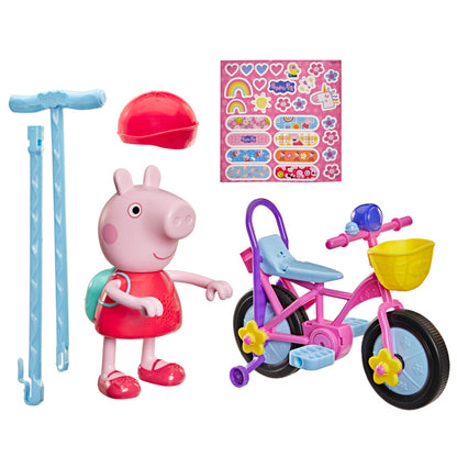 Peppa Pig Ready, Pedal, Go Peppa Interactive Figure and Bicycle Playset