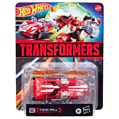 Transformers Collaborative Hot Wheels x Transformers Red Twin Mill Converting Action Figure