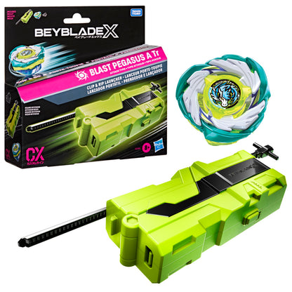 Beyblade X Clip & Rip Right-Spin Launcher & Top Set