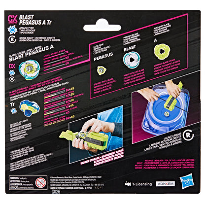 Beyblade X Clip & Rip Right-Spin Launcher & Top Set
