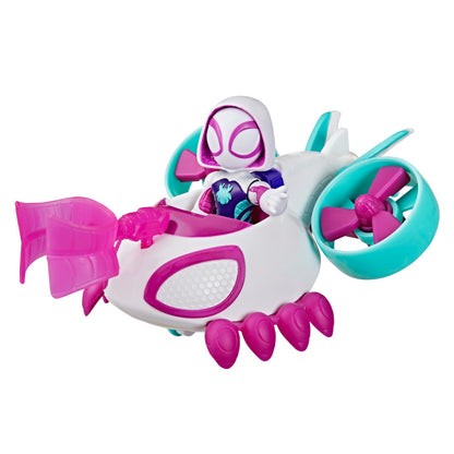 Marvel Spidey and His Amazing Friends Ghost-Spider Copter Action Figure & Toy Vehicle