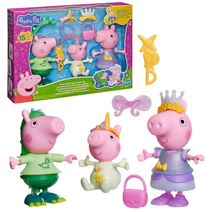 Peppa Pig Three Little Piggies Dress-Up Figure Set