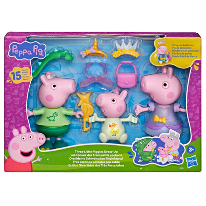 Peppa Pig Three Little Piggies Dress-Up Figure Set