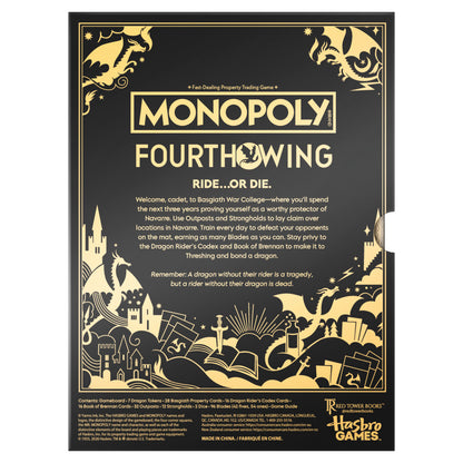 Monopoly Fourth Wing Edition Board Game