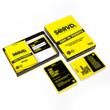 SERVD Kids vs Parents Edition Family Card Game