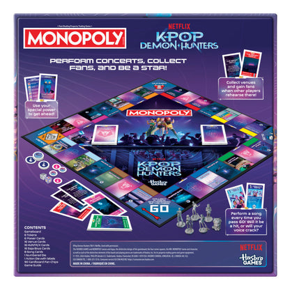 Monopoly KPop Demon Hunters Edition Board Game