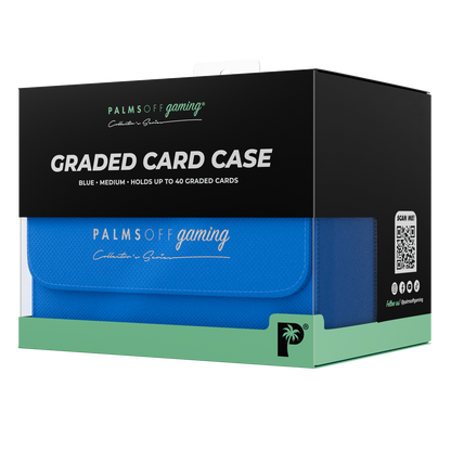 Palms Off Gaming Collector's Series Graded Card Storage Case  – Medium Blue