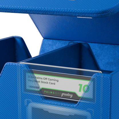 Palms Off Gaming Collector's Series Graded Card Storage Case  – Medium Blue