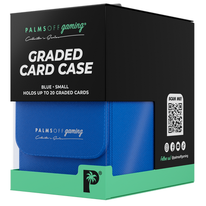 Palms Off Gaming Collector's Series Graded Card Storage Case  – Small Blue