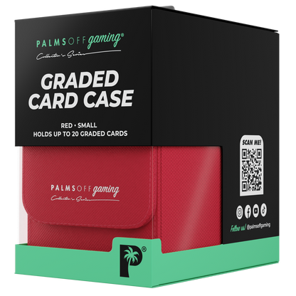 Palms Off Gaming Collector's Series Graded Card Storage Case  – Small Red