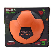 Glo'N'Play LED USB-C Recharge Rubber Soccer Ball Orange & Black