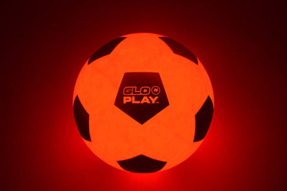 Glo'N'Play LED USB-C Recharge Rubber Soccer Ball Orange & Black