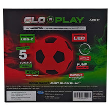Glo'N'Play LED USB-C Recharge Rubber Soccer Ball Orange & Black