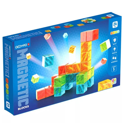 Geomag Magnetic Blocks Gems 24
