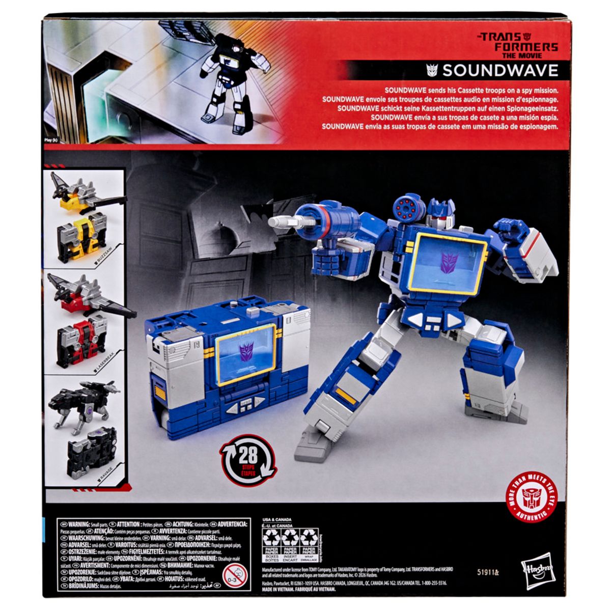 Transformers Studio Series The Transformers The Movie Leader Class Soundwave Action Figure